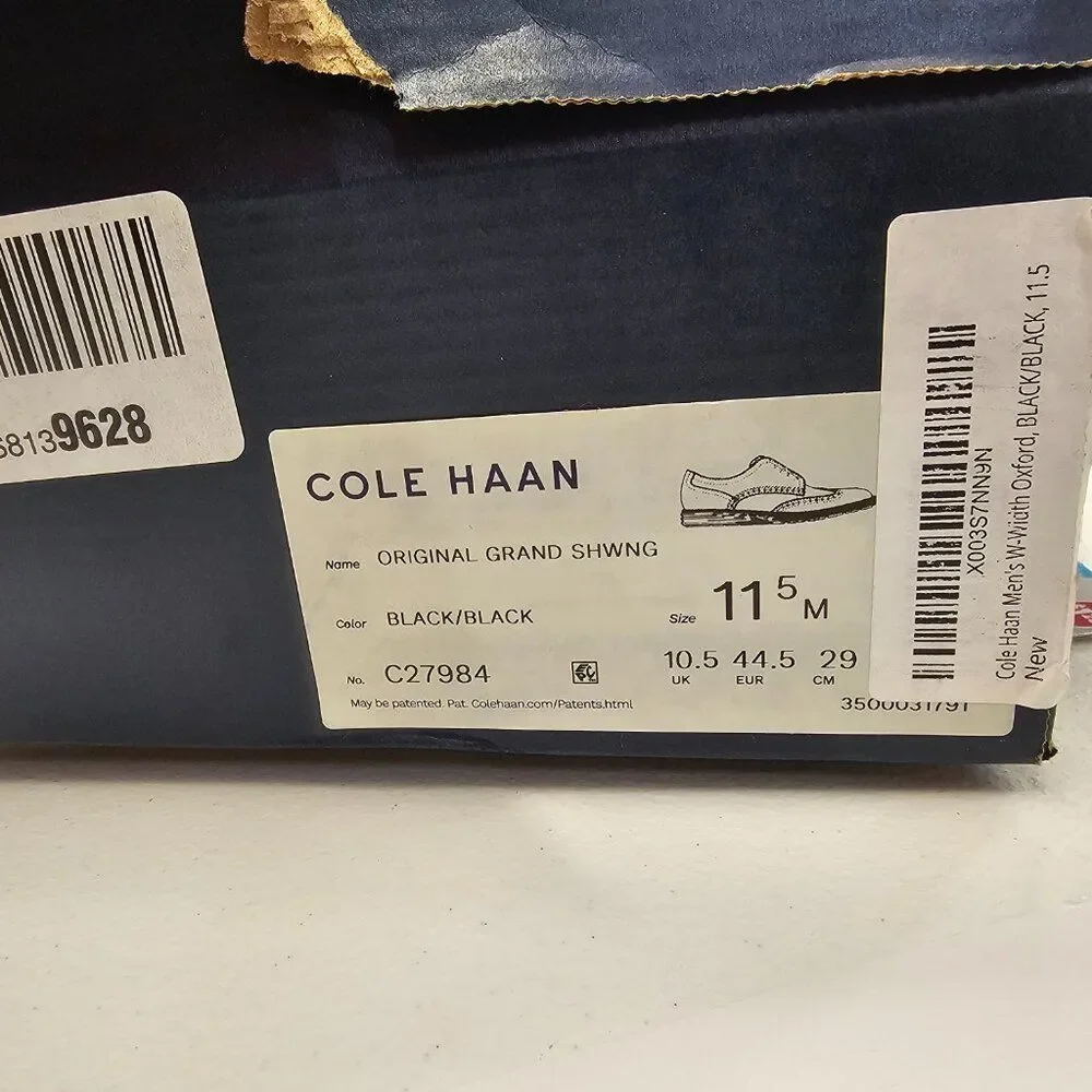 NWT Cole Haan Men's Original Grand Shortwing Oxford Shoes Size 11.5